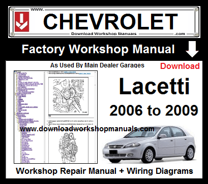 chevrolet lacetti service repair workshop manual download